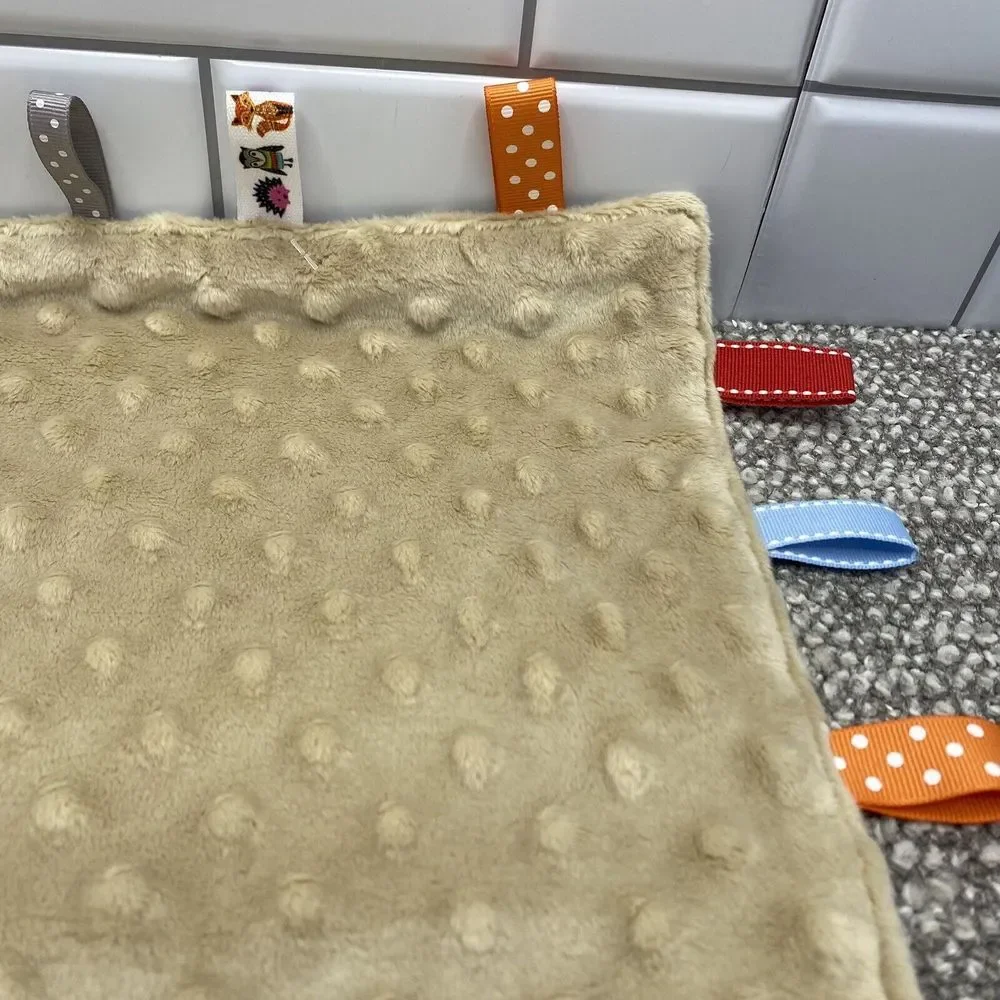 Taggie Blanket Lovey Woodland Animals‎ Fox ABC Baby Teething Blanket Textured